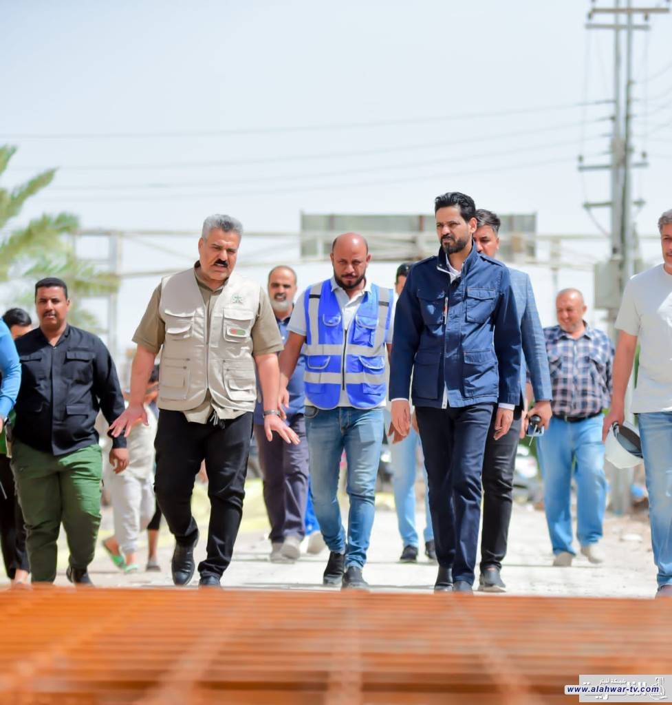 محافظ ذي قار يتفقد العمل بمشروع تأهيل طرق دور المصب العام ويوجه باكمالها خلال اسبوع واحد